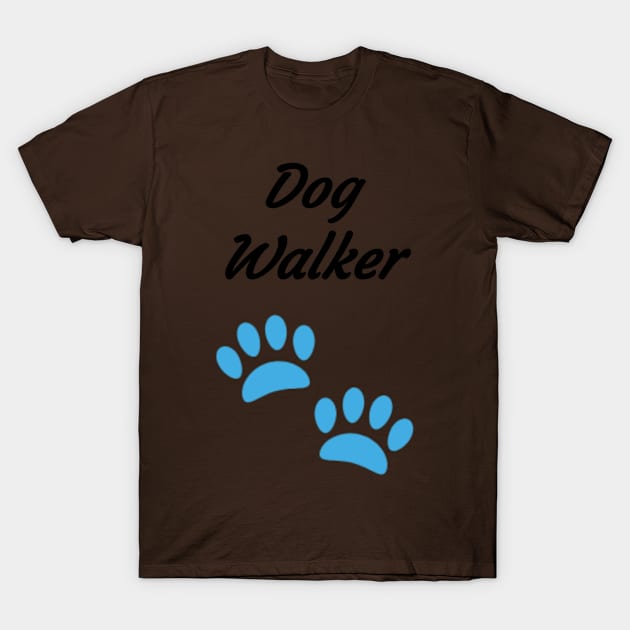 Dog Walker T-Shirt by Alemway